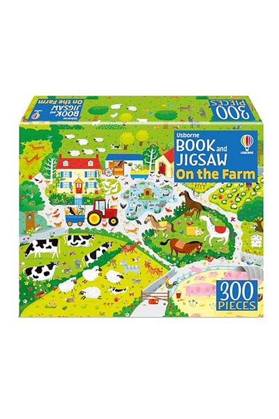 Usborne Publishing Ltd كتاب Usborne و Jigsaw في المزرعة