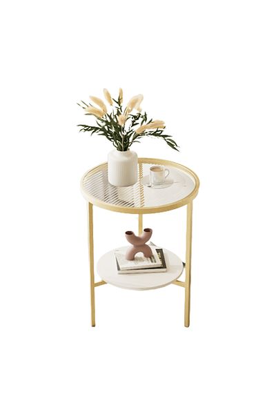 sharpdo Living Room Sofa Rock Slab Side Table Coffee Table 50*40*40CM