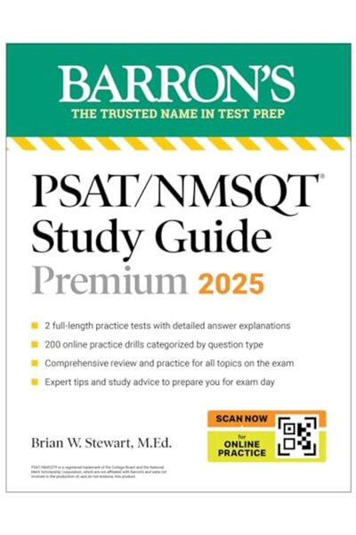 Kaplan Publishing دليل دراسة Psat/Nmsqt Premium 2025 - اختباران تدريبيان + مراجعة شاملة + 200 تمرين عبر الإنترنت