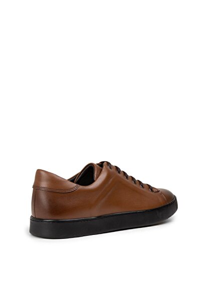 Deery Hakiki Deri Taba Rengi Erkek Sneaker Ayakkabı
