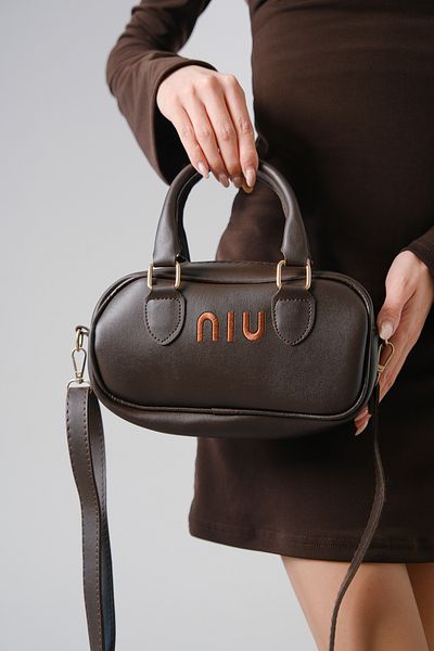 Moda Değirmeni Τσάντα Μπαγκέτας Καφέ Δέρμα - MD1275-316-0001