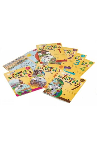 Jolly Phonics كتب الأنشطة 1-7 - رسائل مطبوعة باللغة الإنجليزية الأمريكية
