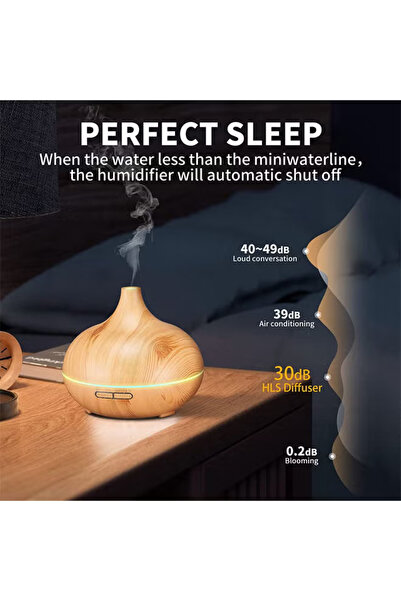 COOYA Aroma Diffuser For Essential Oils, 300ml,with Timer And Led Lights,relaxing Atmosphere & Hydration