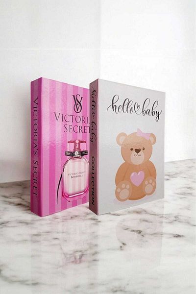BayCazip Decorative Book Look Box Set of 2 Decorative Book Looking Box