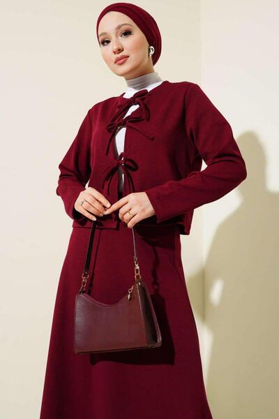 YILMAZBARMAZ Women's Front Lace up Double Set