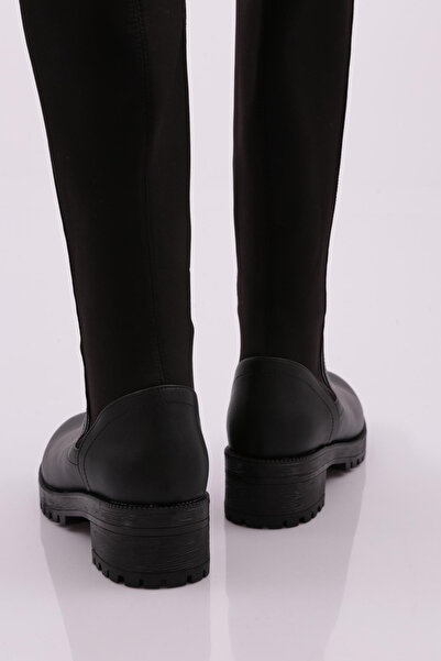 DGN Γυναικείες μπότες κάτω από το γόνατο μαύρο 7122668