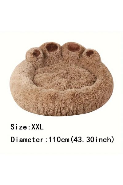 Comfort Plush Pet Bed,Super Soft and Round Design,Suitable for Dogs and Cats, Can Be Used as a Dog and Cat