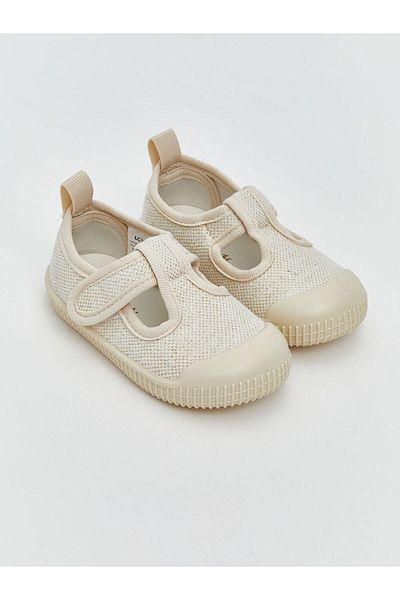 LC Waikiki Beige Velcro Baby Girl First Step Shoes