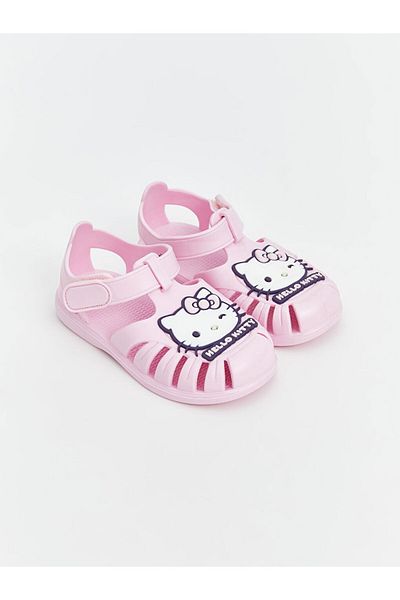 LC Waikiki Pink Hello Kitty Printed Baby Girl Sandals
