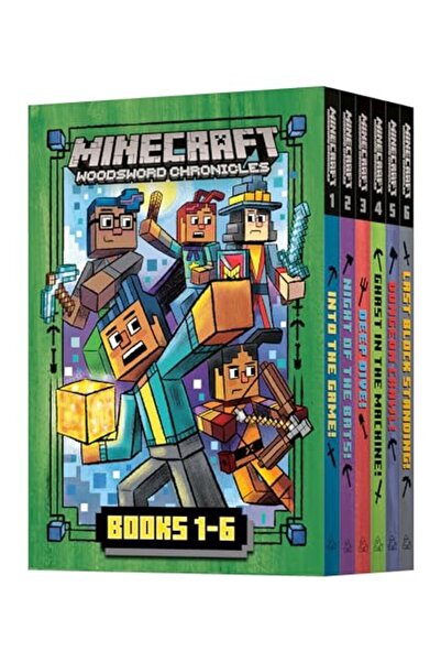 Random House USA سلسلة كتب Minecraft Woodsword Chronicles الكاملة من 1 إلى 6