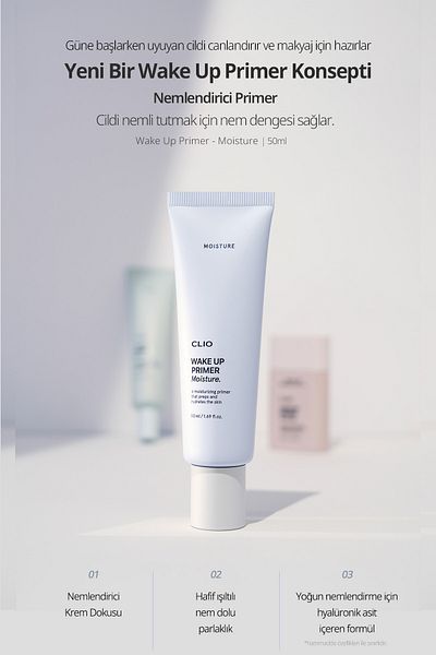 CLIO Clio Wake Up Primer - Long Time Moisturization, Moisture Factor