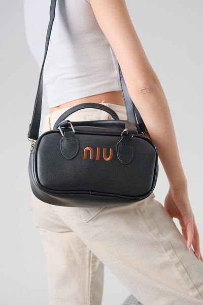 Moda Değirmeni Geantă Baguette Piele Neagră Md1275-316-0001