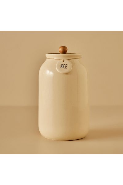 Bella Maison 2700 ml Rice Ceramic Jar - Cream