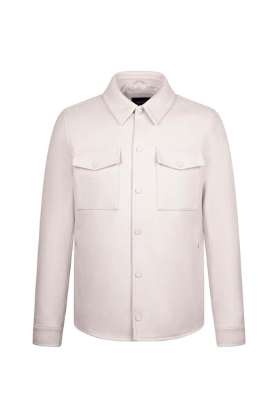 Hatemoğlu Taş Regular Fit Bebe Yaka Yünlü Kaşe Mont