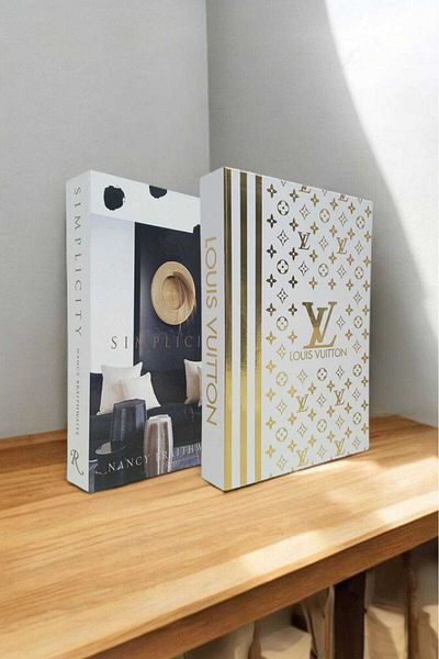 BayCazip Decorative Book Look Box Set of 2 Decorative Book Looking Box