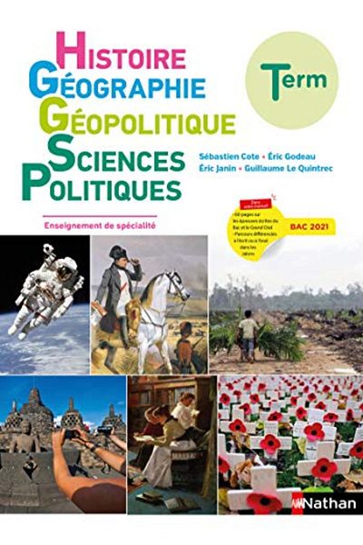NATHAN Histoire Geographie Geopolitique Sciences Politiques Term - Manuel 2020