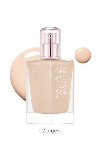 CLIO Kalıcı Kapatıcılık ve Yoğun Işıltı Sunan Fondöten Clio Kill Cover High-Glow Foundation (2 Lingerie)