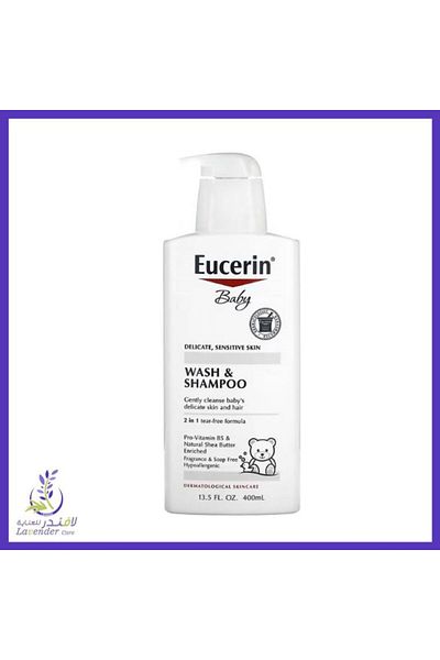 Eucerin Baby Wash & Shampoo Fragrance Free 400ml