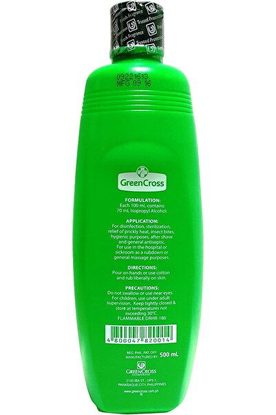 Green Cross Isopropyl Alcohol 500ml