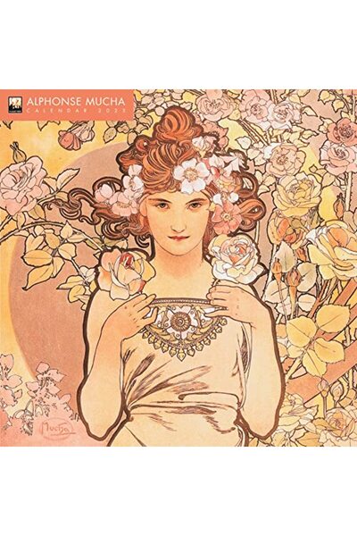 Flame Tree Publishing تقويم الحائط ألفونس موشا 2023