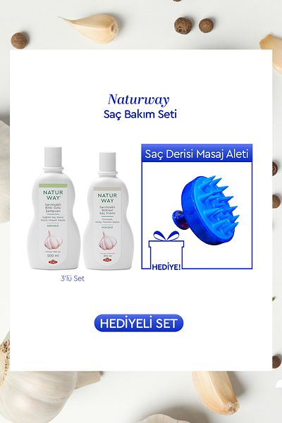 Otacı Naturway Hair Care Set - Hair Massage Comb with Gift