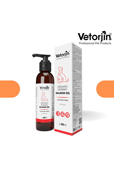 Vetorjin Kedi Norveç Somon Balık Yağı Omega 3-6-9 E Vitamini 200 ml