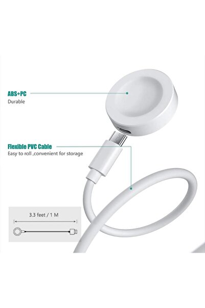 BNM CASE Huawei Watch GT5 Pro/GT5/GT4/Gt3 Pro/Gt3/Gt2 Pro Şarj Kablosu Manyetik Akıllı Saat Şarj Aleti