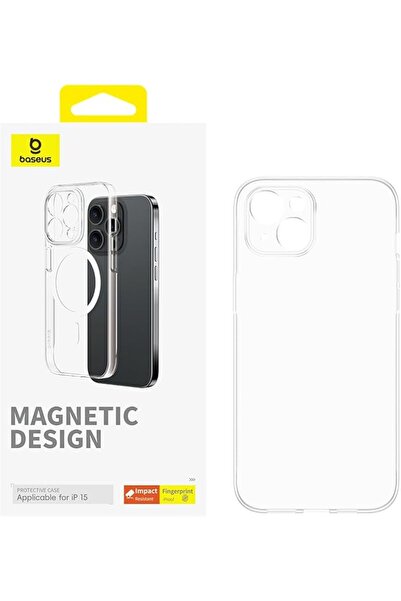 Baseus Lucent Series Magnetic Phone Case for iP 15 Clear