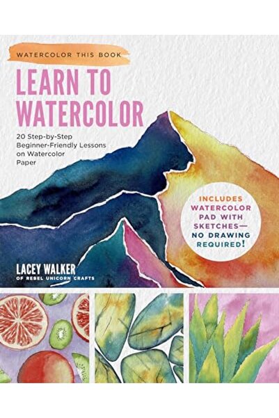 Walter Foster Publishing تعلم الرسم بالألوان المائية: 20 درسًا خطوة بخطوة للم...