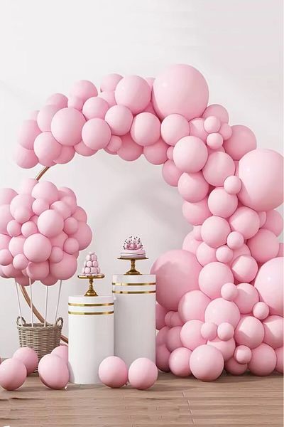 BeySüS Pink Macaron Balloon 20 Pieces 12Inch