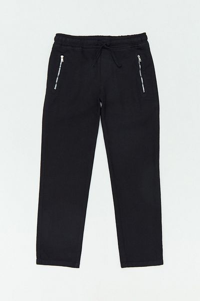 Fulla Moda Elastic Waist Pocket Zippered Gabardine Boy's Trousers