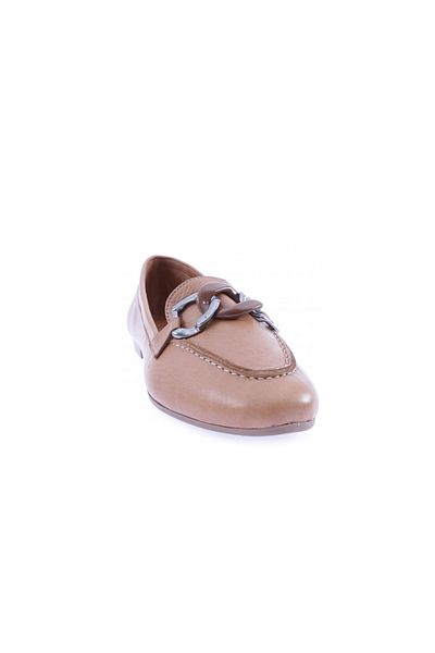 DGN Дамски аксесоар с верижка Zenne Loafers от естествена кожа, кафяви 21132110