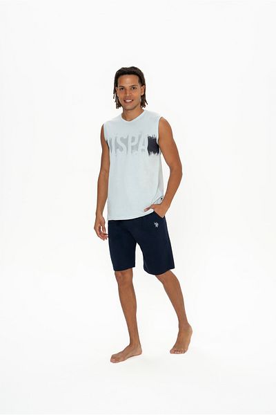 U.S. Polo Assn. ΒΑΣΗ. Polo Assn Ανδρικό Σετ Πιτζάμες Αθλητής & Σορτς - ILC2.18O88U5A