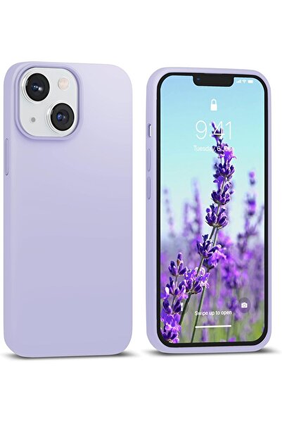 AWH جراب iPhone 14 Plus – جراب نحيف من السيليكون السائل، مقاوم للصدمات، لون ب...