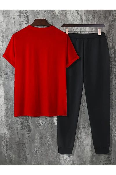 DAXİS Sportwear Company Tricou și pantaloni de trening Jogger - Set de trening cu imprimeu