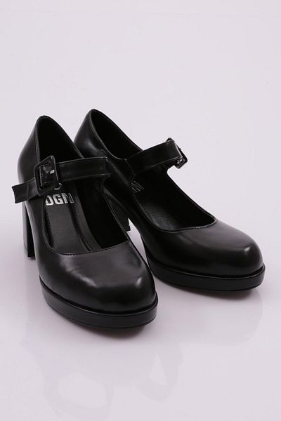 DGN 3526 Pantofi cu toc de damă negri