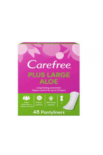 Carefree PANTYLINERS LARGE ALOE 48PCS(GREEN)(9216)