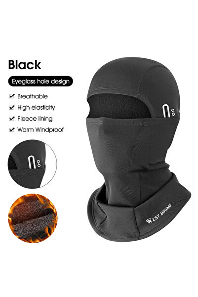 Choice 0201343Black WEST BIKING Balaclava Cycling Cap Winter Warm Running Sca...