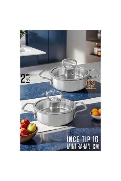 Skygo Mini Covered Saucepan 2 Pieces Steel 16 cm