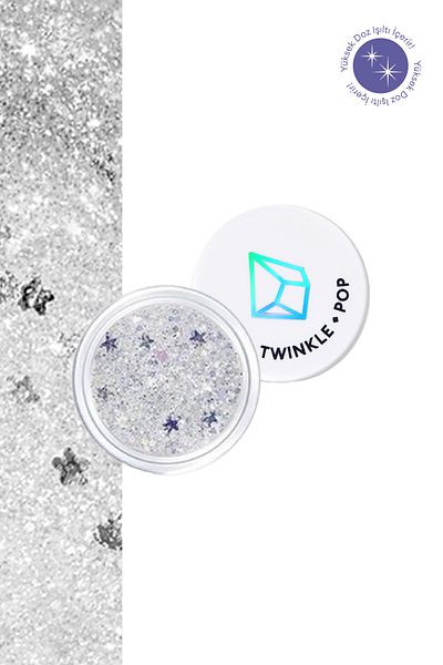 Twinkle Pop 7 Silver Banzza - Multi-Purpose Gel Glitter with Intense Glitter