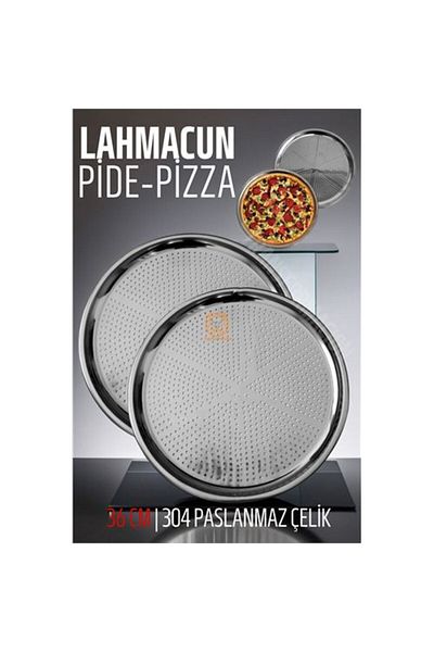 HayMed Modacar Lahmacun Pizza Pita Baking Tray 36 cm Set of 2