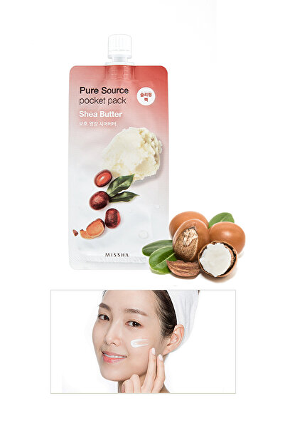 Missha Besleyici Shea Yağı Uyku Maskesi Pure Source Pocket Pack (SHEA BUTTER)