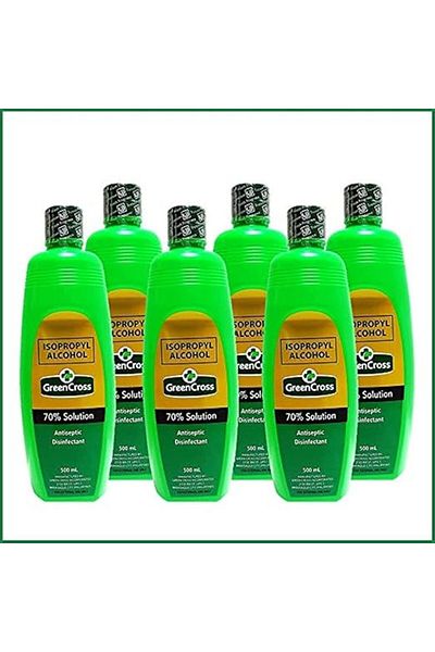 Green Cross Isopropyl Alcohol, 500ml (Pack of 6)