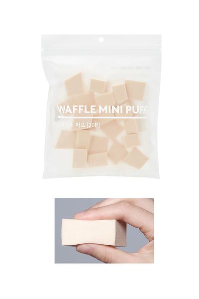 Missha Natural and Flawless - 20 Pieces Waffle Mini Puff Makeup Sponge