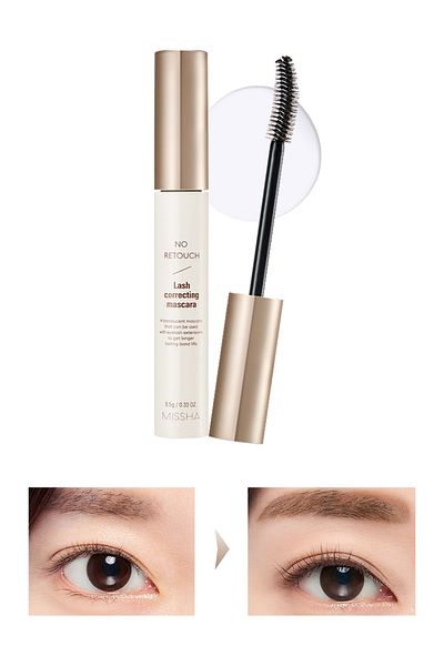 Missha Containing Keratin and Collagen - Transparent Nourishing Mascara, No Retouch Lash Correcting