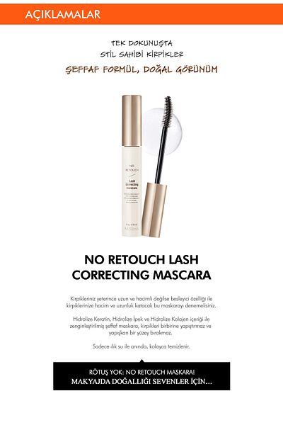 Missha Containing Keratin and Collagen - Transparent Nourishing Mascara, No Retouch Lash Correcting