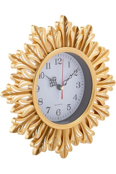 AKDC Wall Clock L(27Cm) Xw(4Cm) Xh(28Cm) Golden