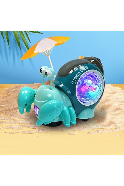 smvp Electric Crab Escape Crawling Crab, Tummy Time Baby Toys, Sensing Interactive Walking Dancing Toy Wi
