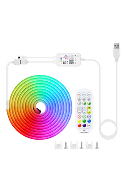 Choice شريط LED نيون RGB 5 متر 5 فولت USB RGB 1/2/3/4/5 متر Tuya WiFi Neon RG...