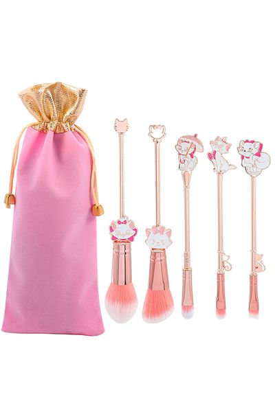 Choice Marie Marie Cartoon Cat Makeup Brushes Cute Animal Designed Soft Pink Makeup Brushes Set Professiona